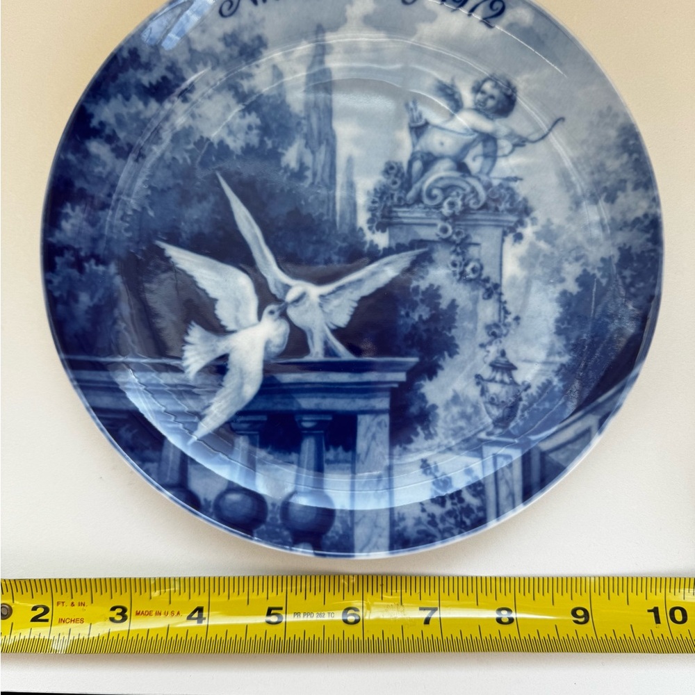 1972 Kaiser Anniversary Plate Love Birds